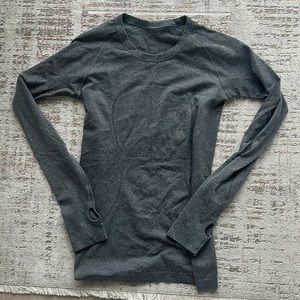 Lululemon Grey Long-sleeve with Thumb Holes